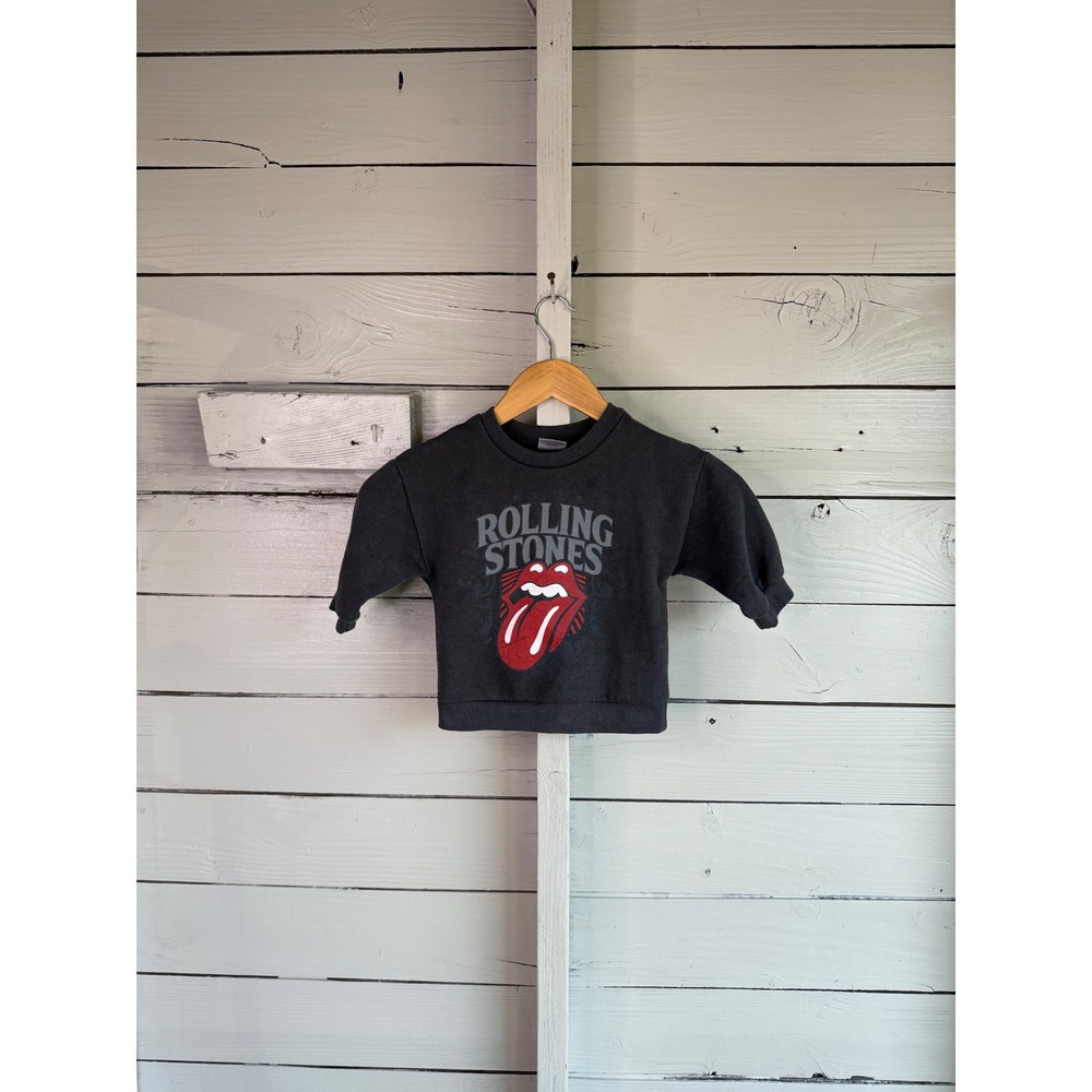 The Rolling Stones Toddler Graphic Sweatshirt Charcoal Gray 18M